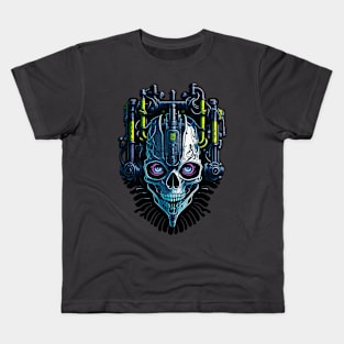 Cyborg Heads S02 D68 Kids T-Shirt